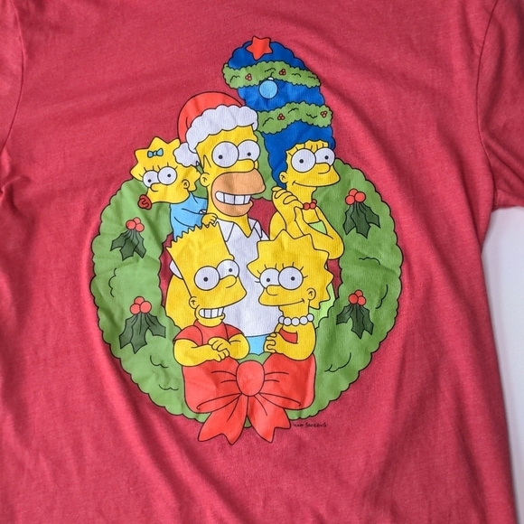 The Simpsons Christmas Holiday T-shirt Size Medium - Picture 5 of 6